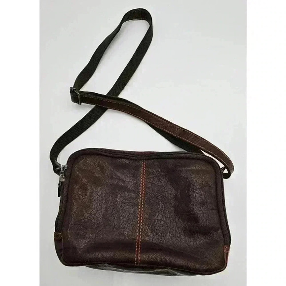 Jack George's Voyager Double Zippered Crossbody Bag - Picture 3 of 14